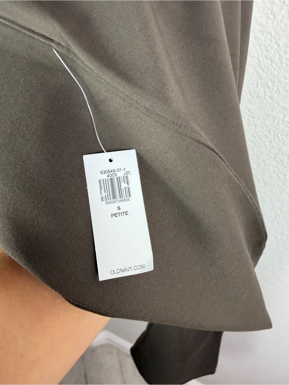 NWT Old Navy Petite S Brown Straight Leg Stretch Pants - Picture 4 of 5